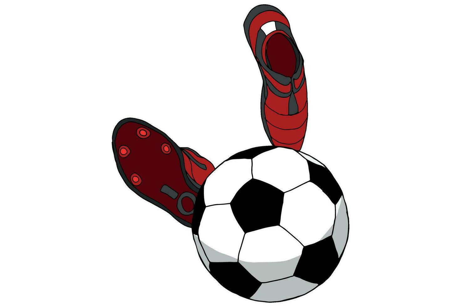 fútbol americano zapato es pateando el pelota vector