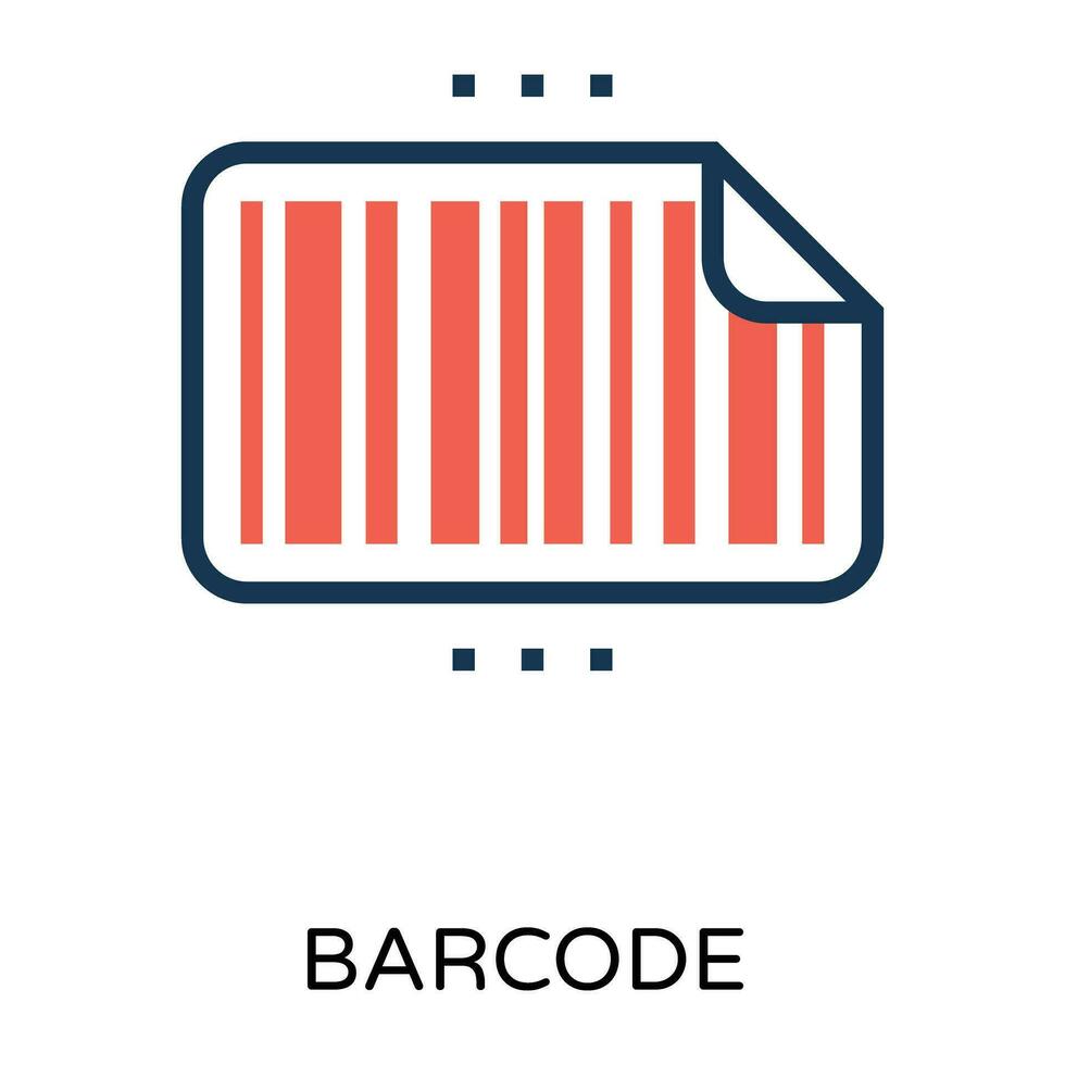 Trendy Barcode Concepts vector