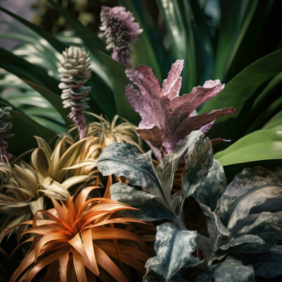 ai generado un imagen de un tropical planta fuera de foto