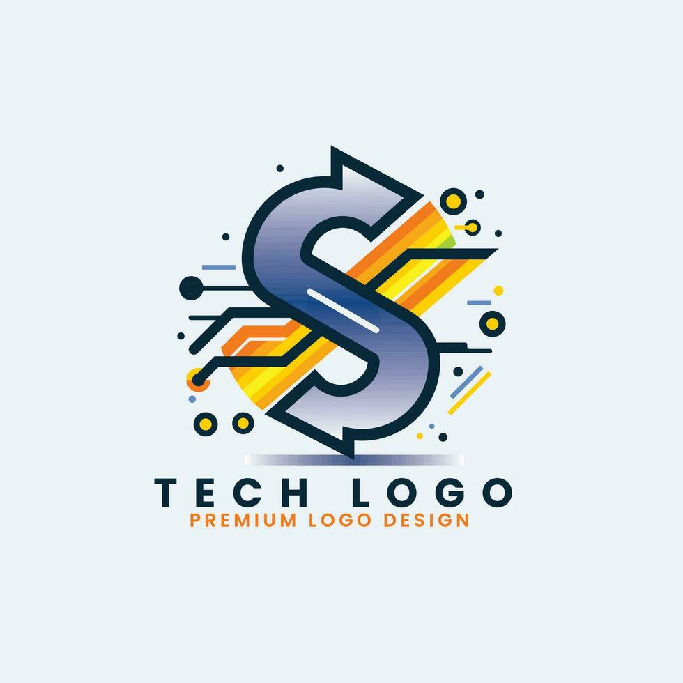 Plantilla de diseño de vector de logotipo de letra inicial s