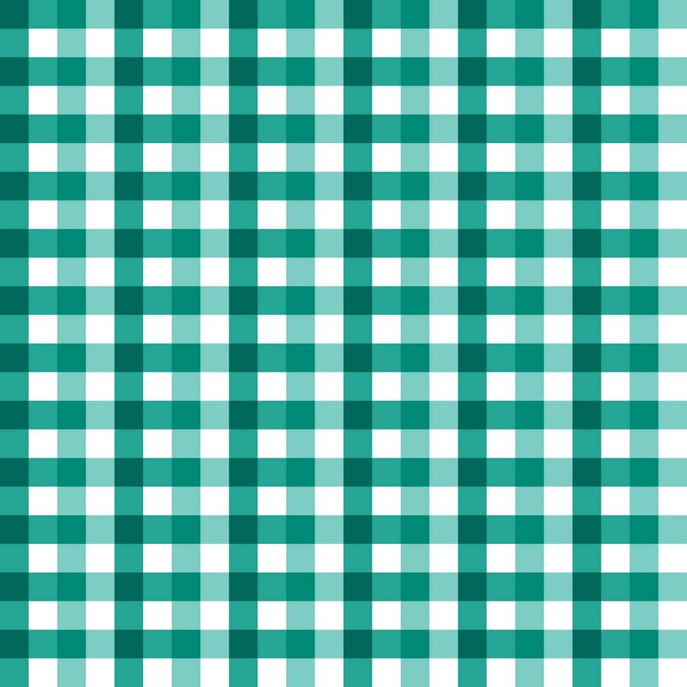 Green shade plaid pattern background. plaid pattern background. plaid background. Seamless pattern. for backdrop, decoration, gift wrapping, gingham tablecloth. vector