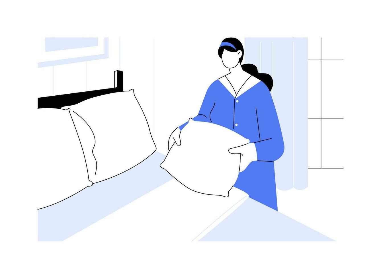 Housekeeping abstract concept vector illustration.