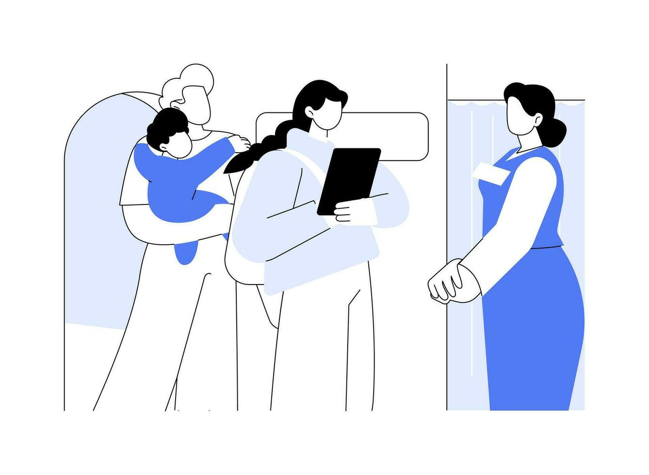 Welcome passengers abstract concept vector illustration.