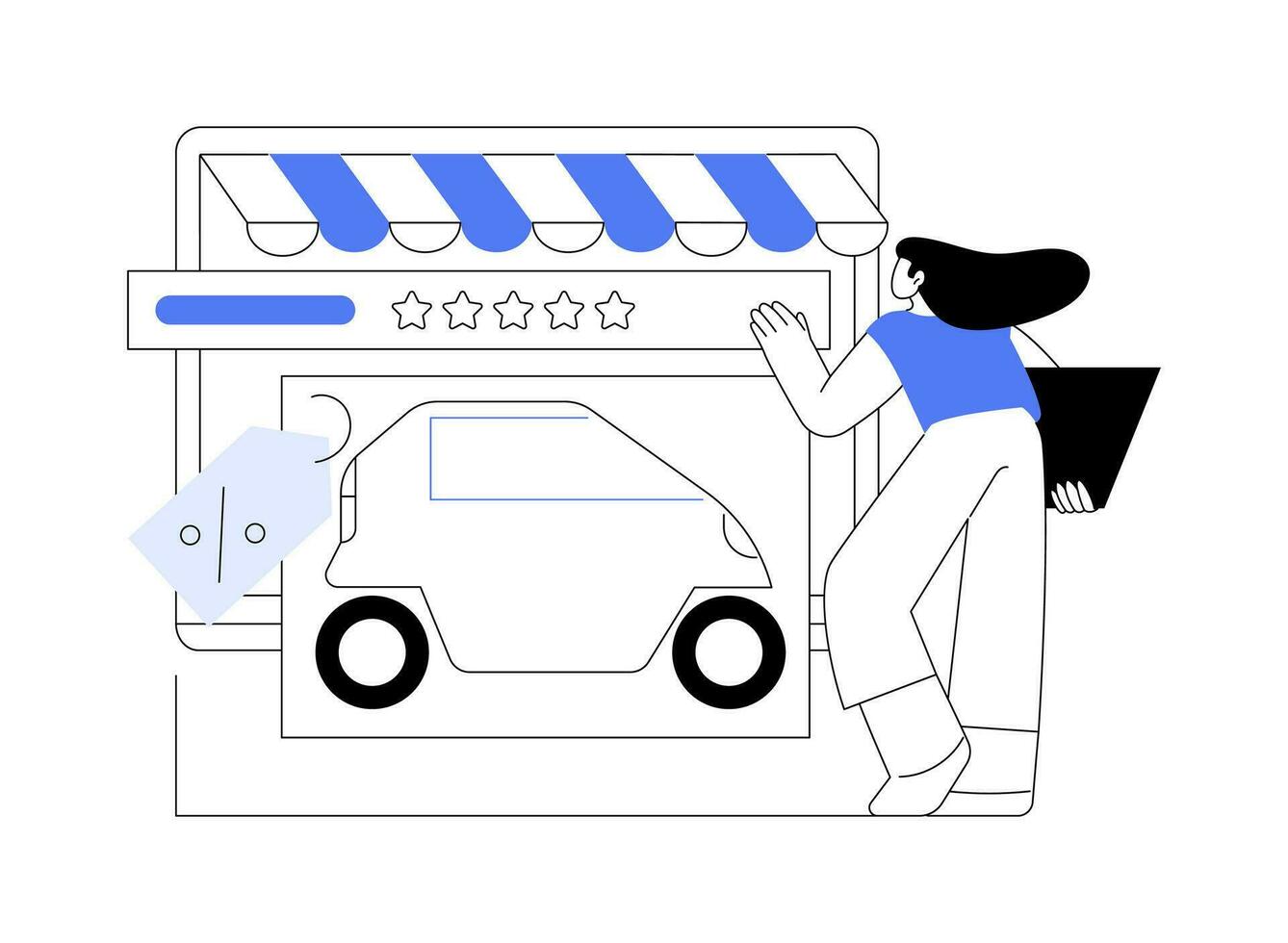 Personalized customer experience isolated cartoon vector illustrations.