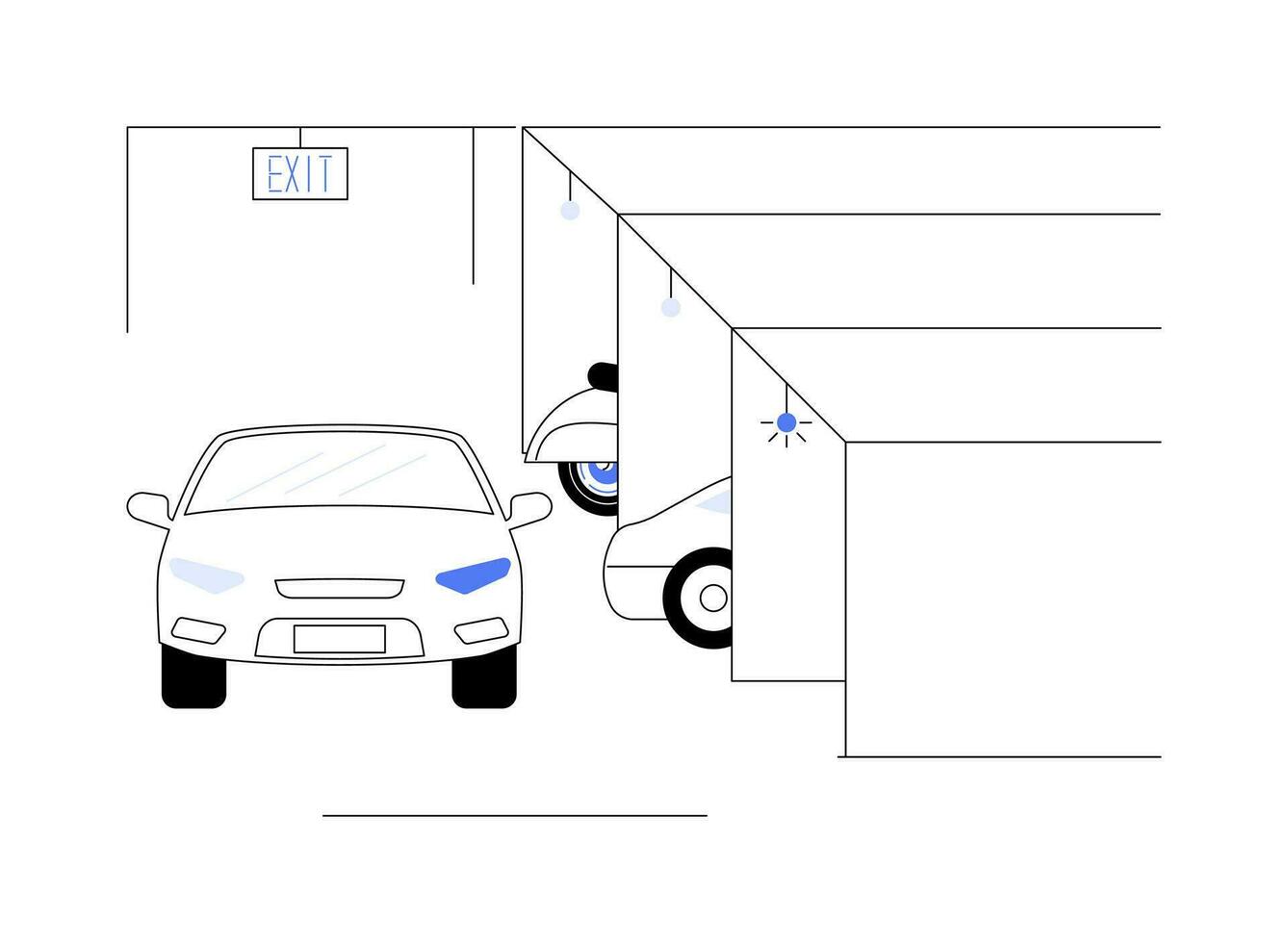 bahía indicador resumen concepto vector ilustración.