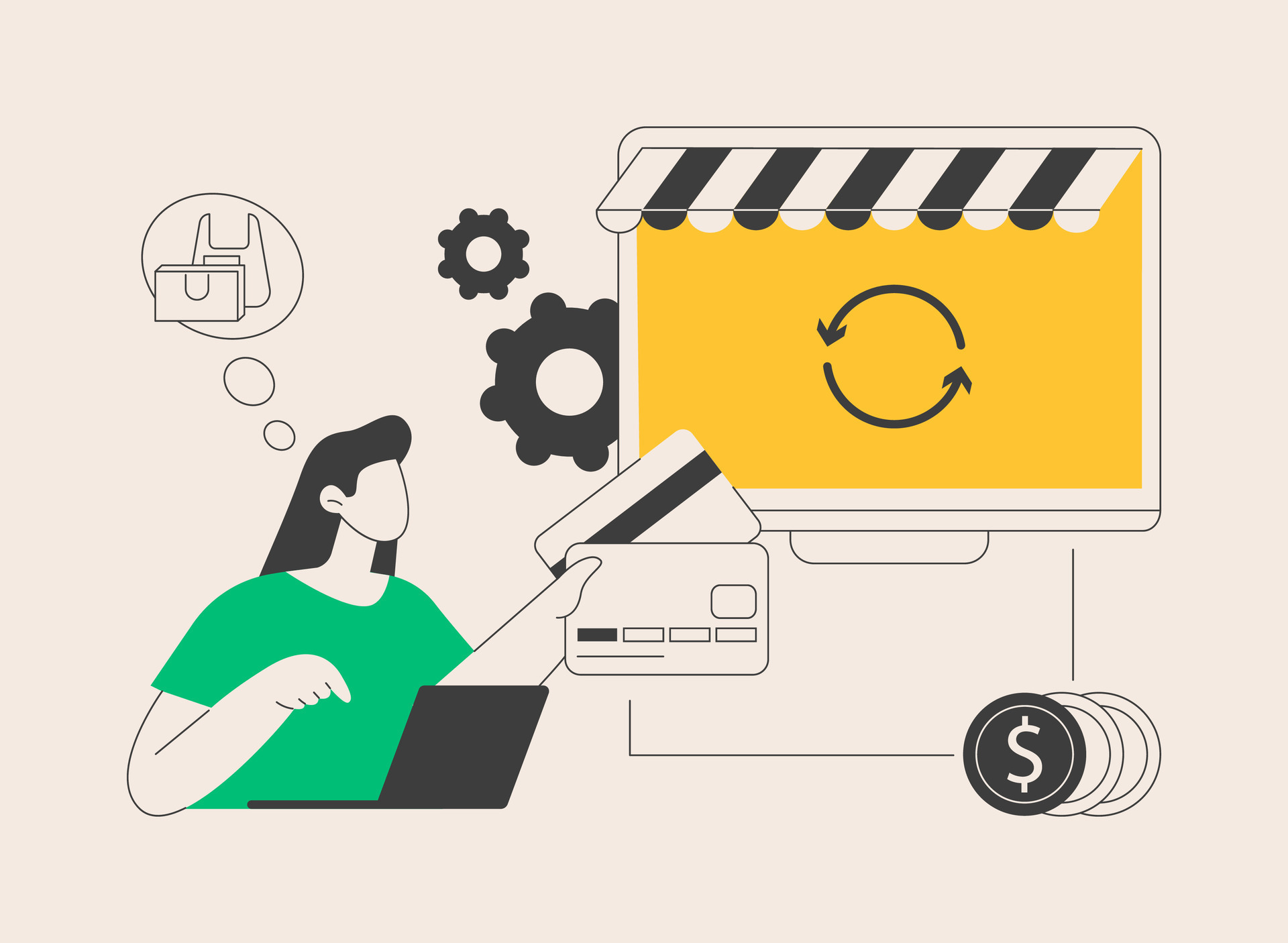 Pending payment abstract concept vector illustration. 35794926 Vector