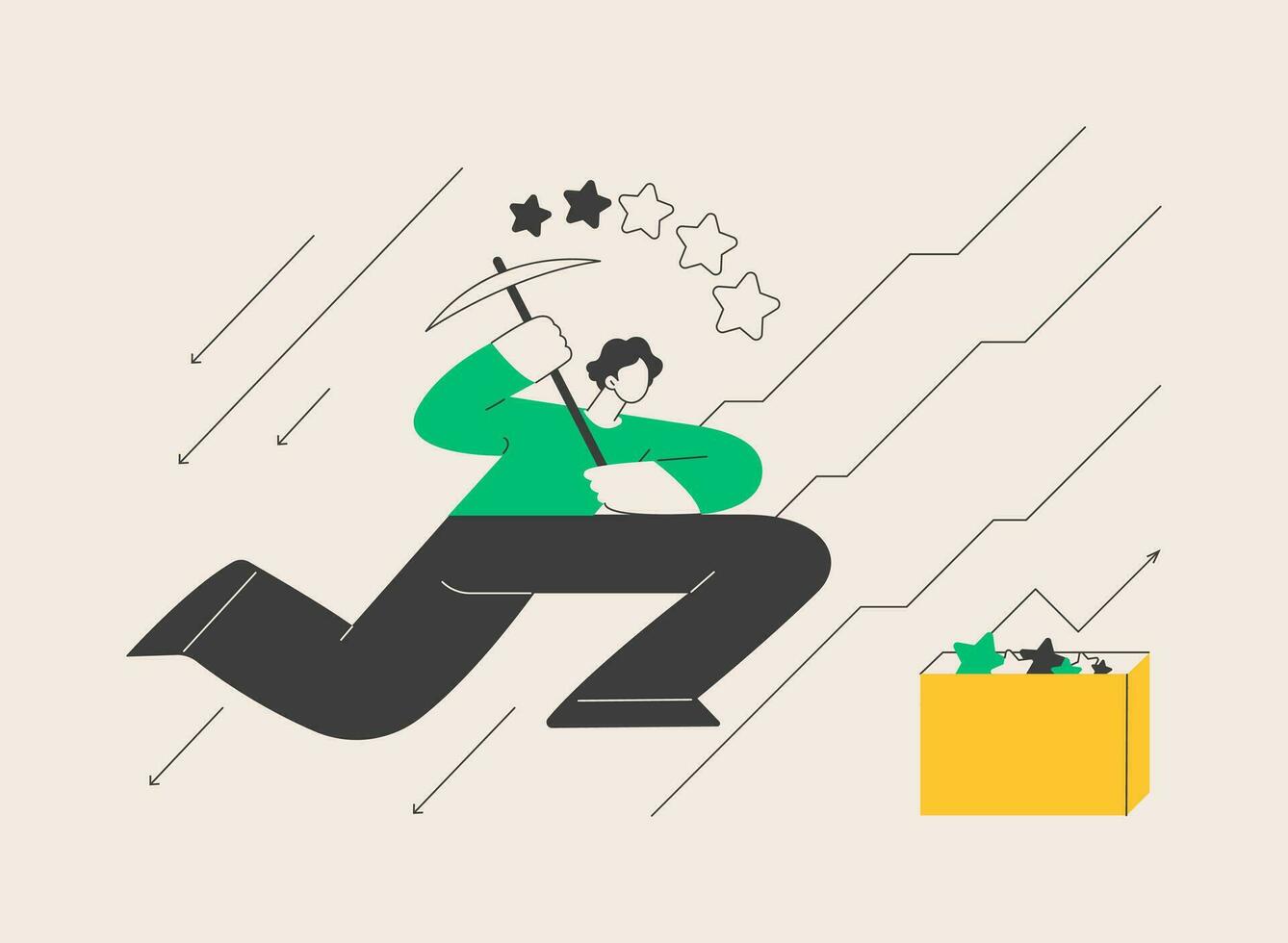 Reputation crisis management abstract concept vector illustration.
