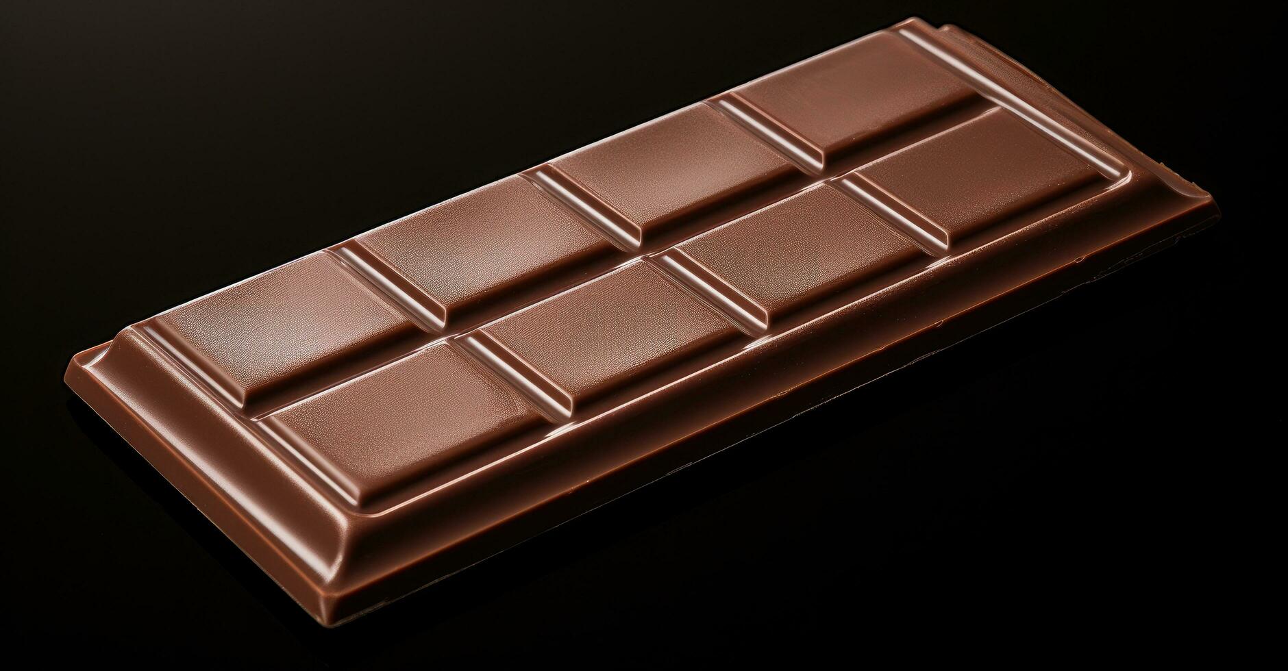 ai generado un imagen de un chocolate bar es mostrado foto