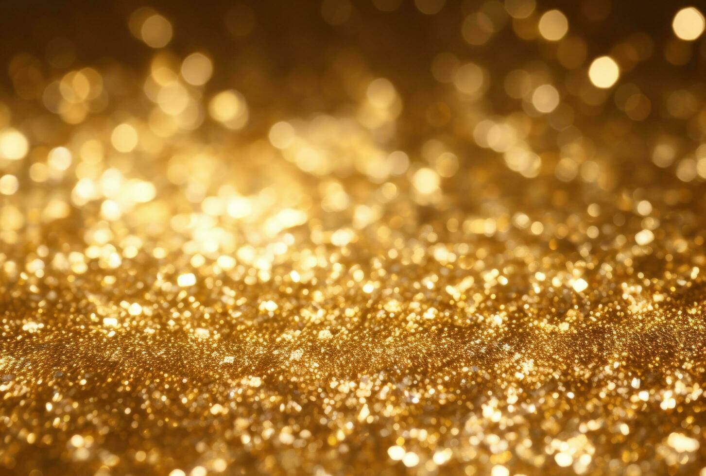 AI generated christmas gold shimmer glitter glitter background photo