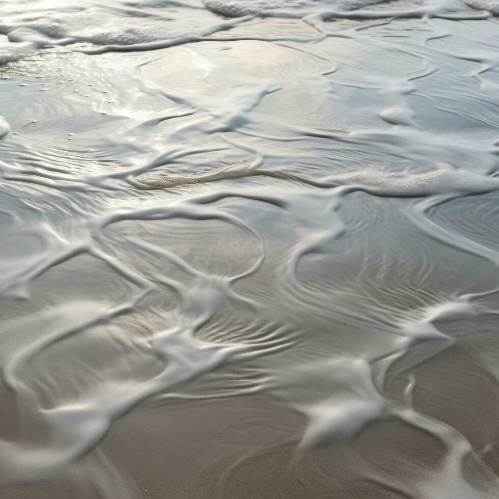 AI generated water surface over a sandy beach photo