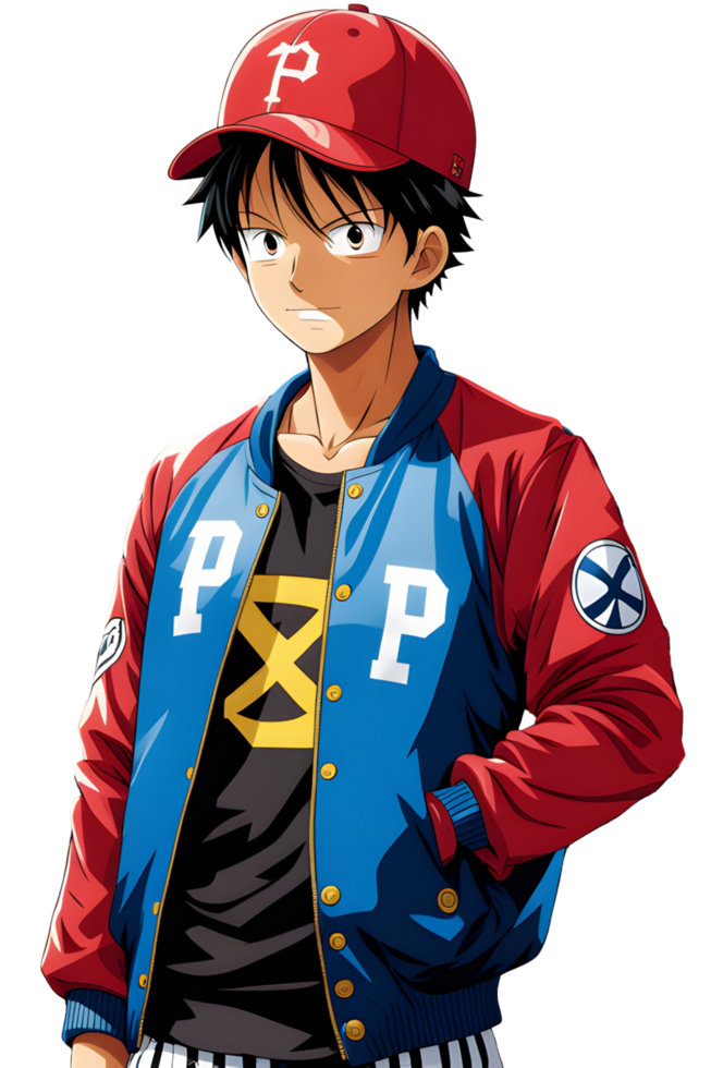 AI generated Male Anime Characters PNG Transparent Background