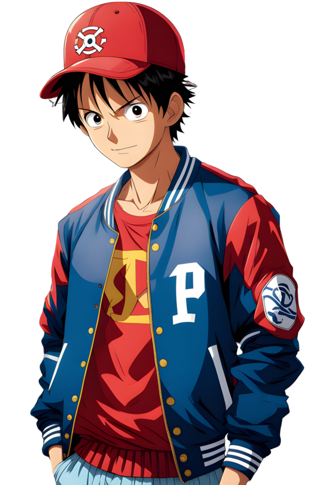 AI generated Male Anime Characters PNG Transparent Background