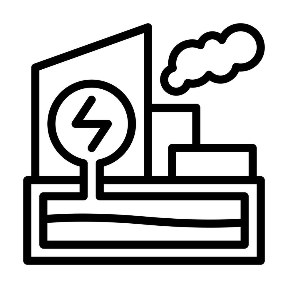 geothermal energy line icon vector