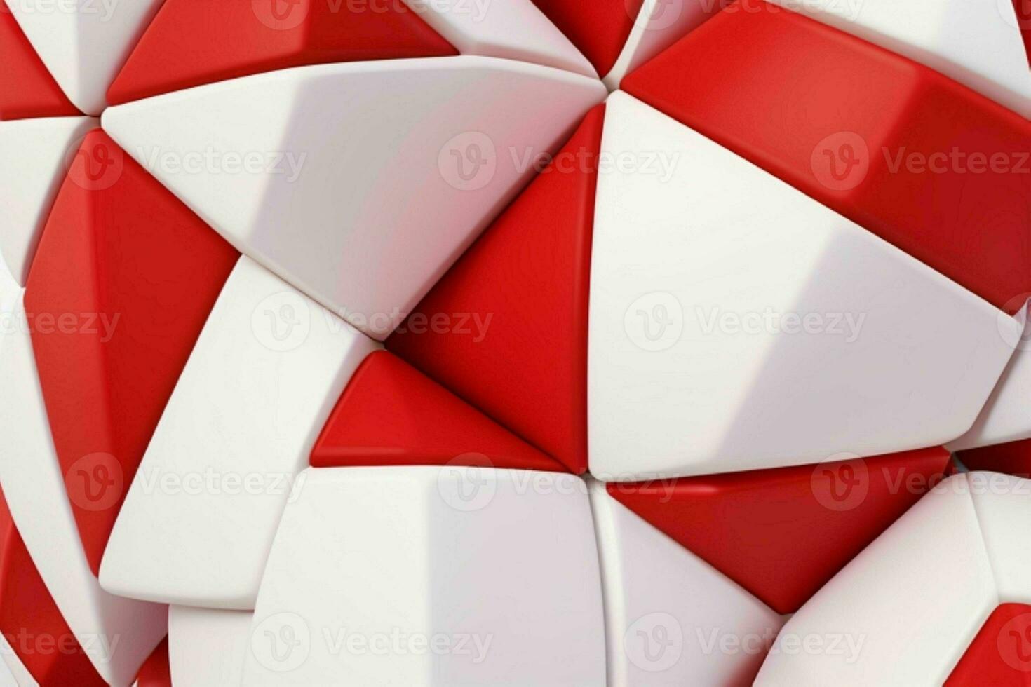 AI generated 3d rendering luxury white and red abstract background. Pro Photo