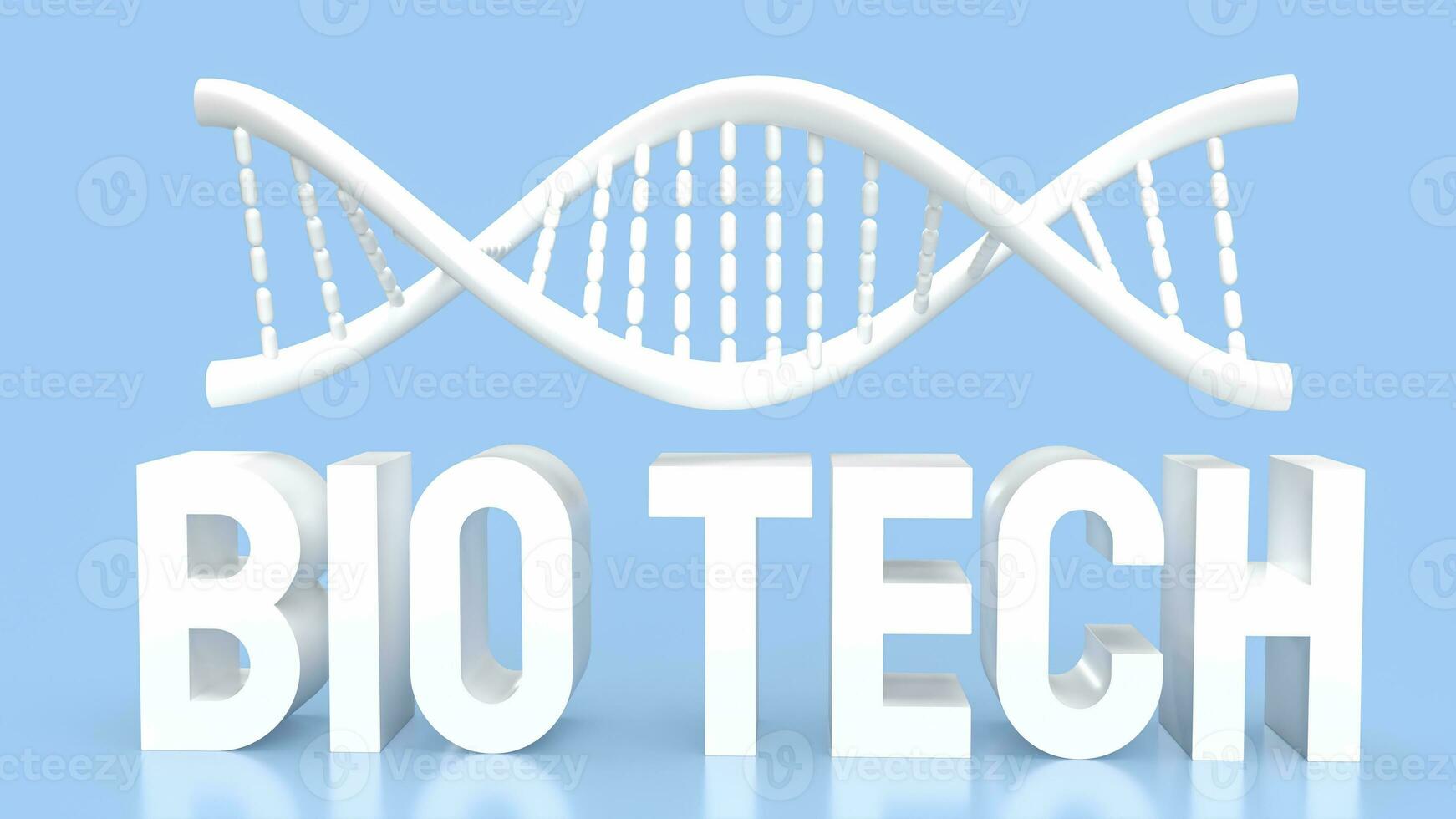 The Biotech and DNA for sci or technology concept 3d rendering photo