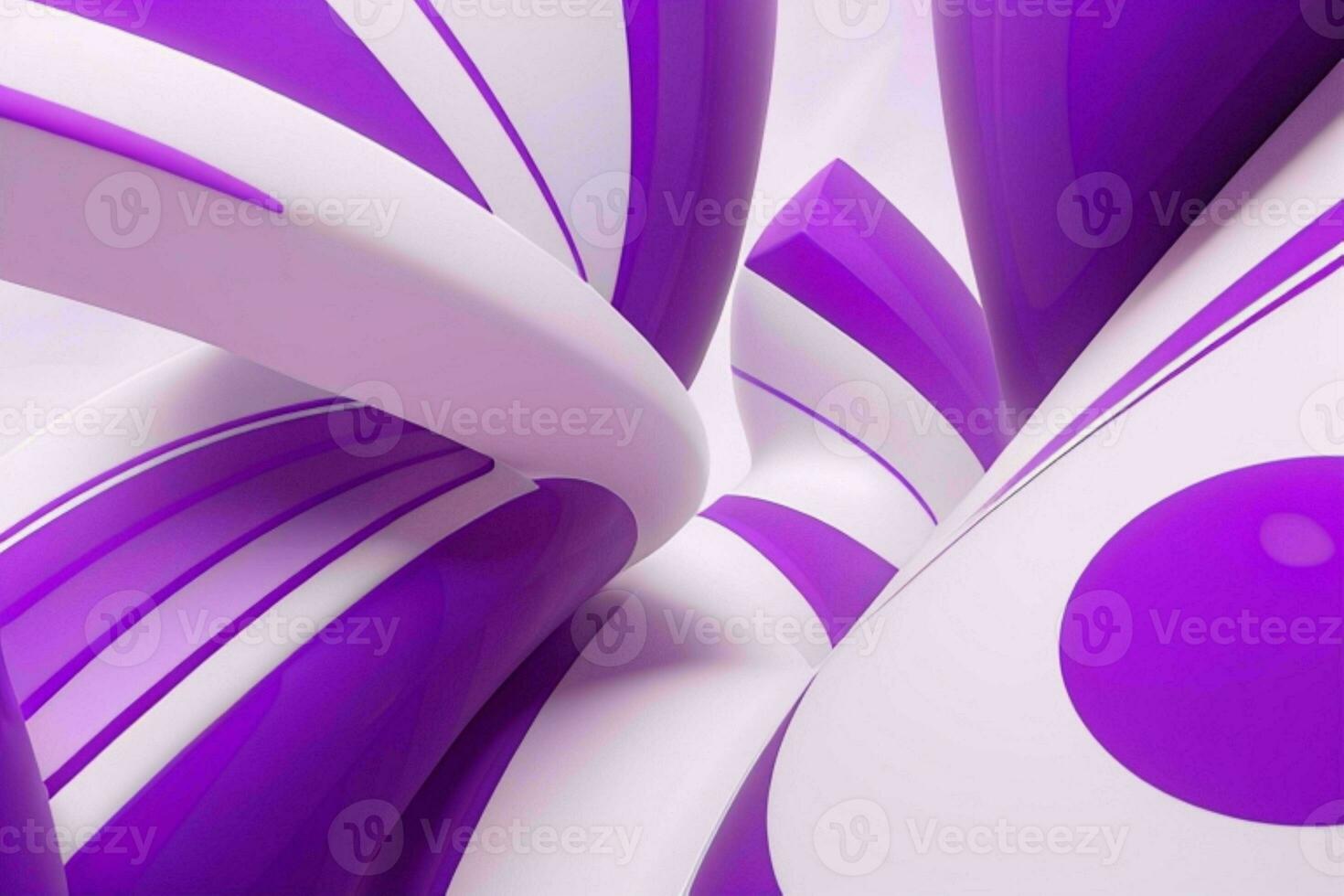 AI generated 3d rendering luxury bold purple and white abstract background. Pro Photo