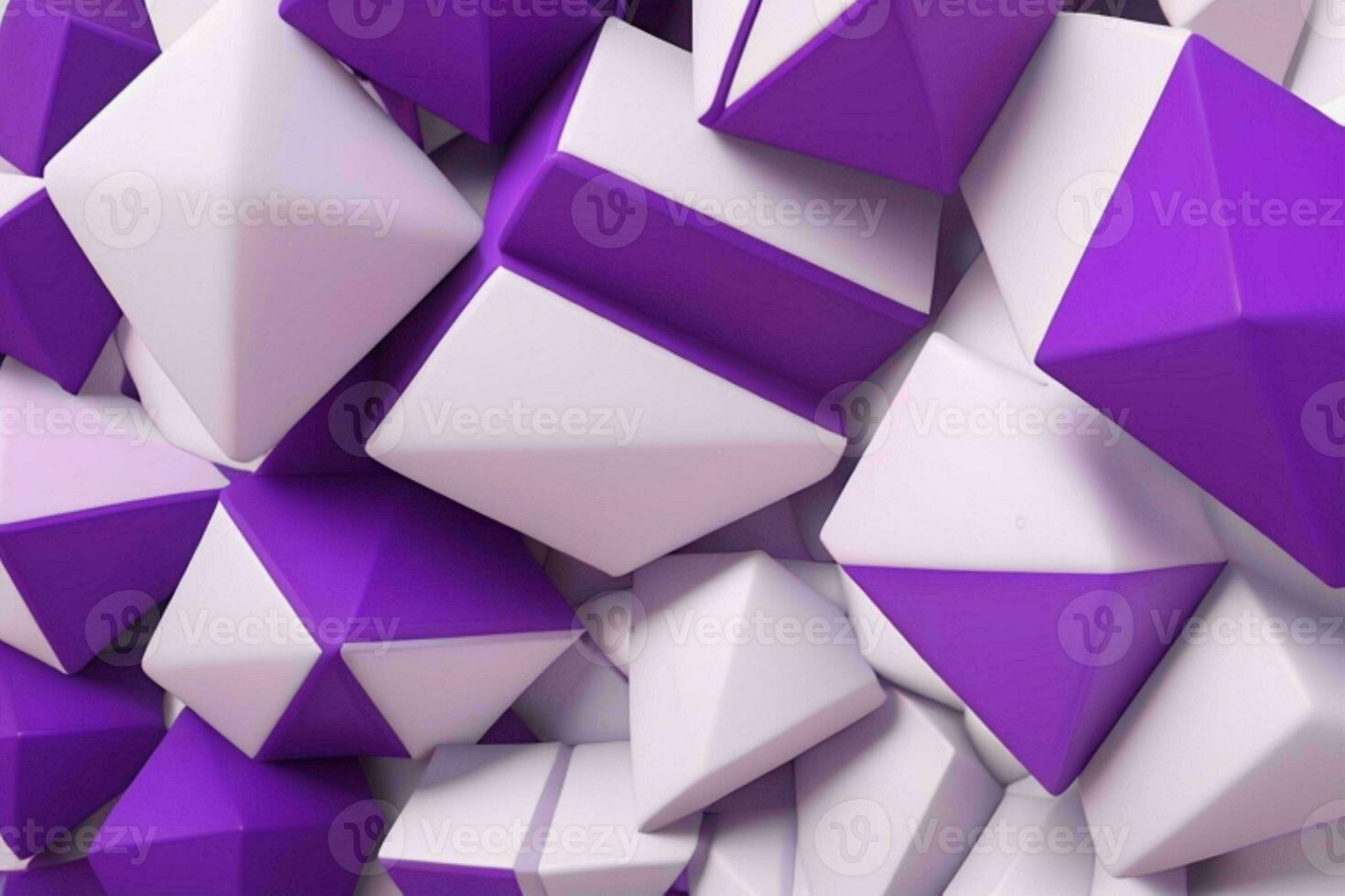 AI generated 3d rendering luxury bold purple and white abstract background. Pro Photo