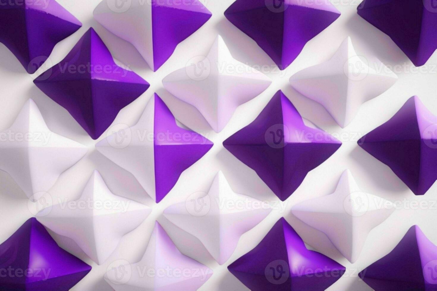 AI generated 3d rendering luxury bold purple and white abstract background. Pro Photo