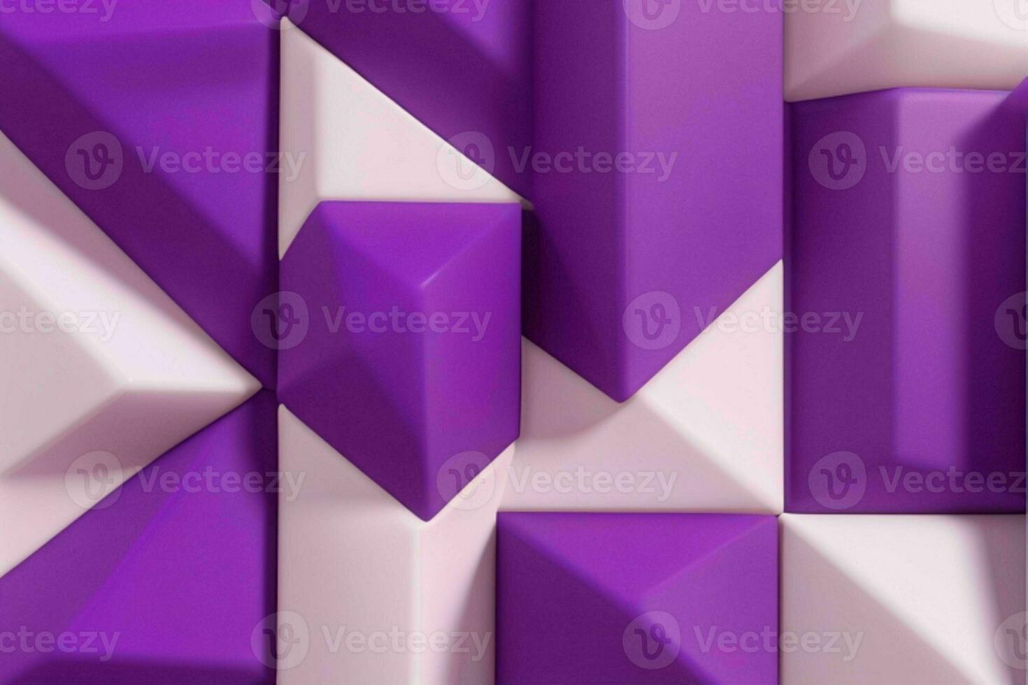 AI generated 3d rendering luxury bold purple and white abstract background. Pro Photo