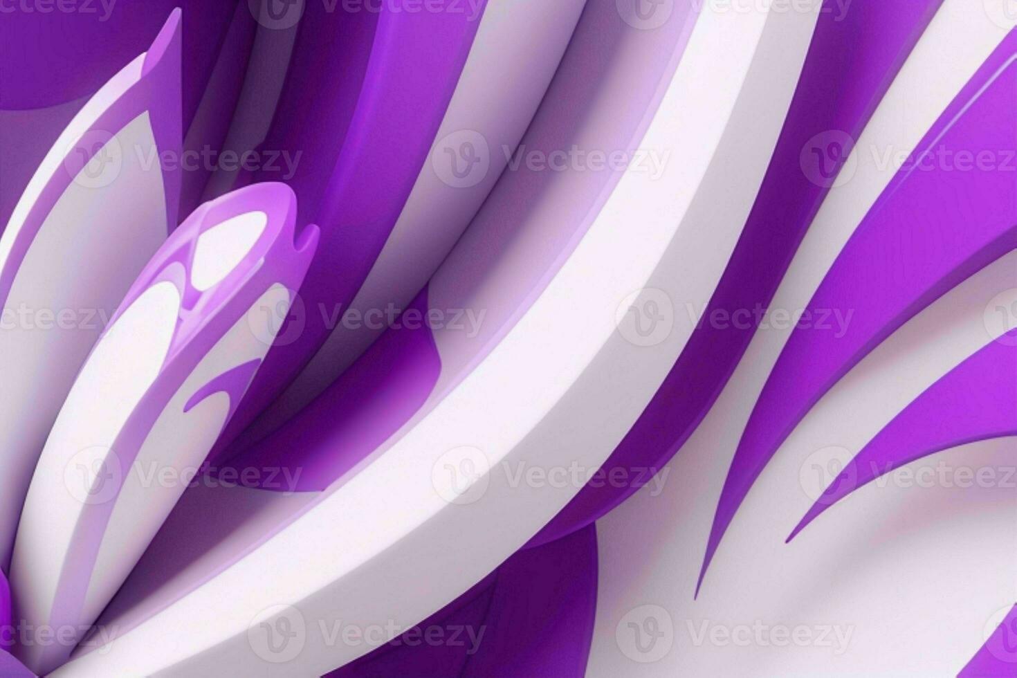 AI generated 3d rendering luxury bold purple and white abstract background. Pro Photo