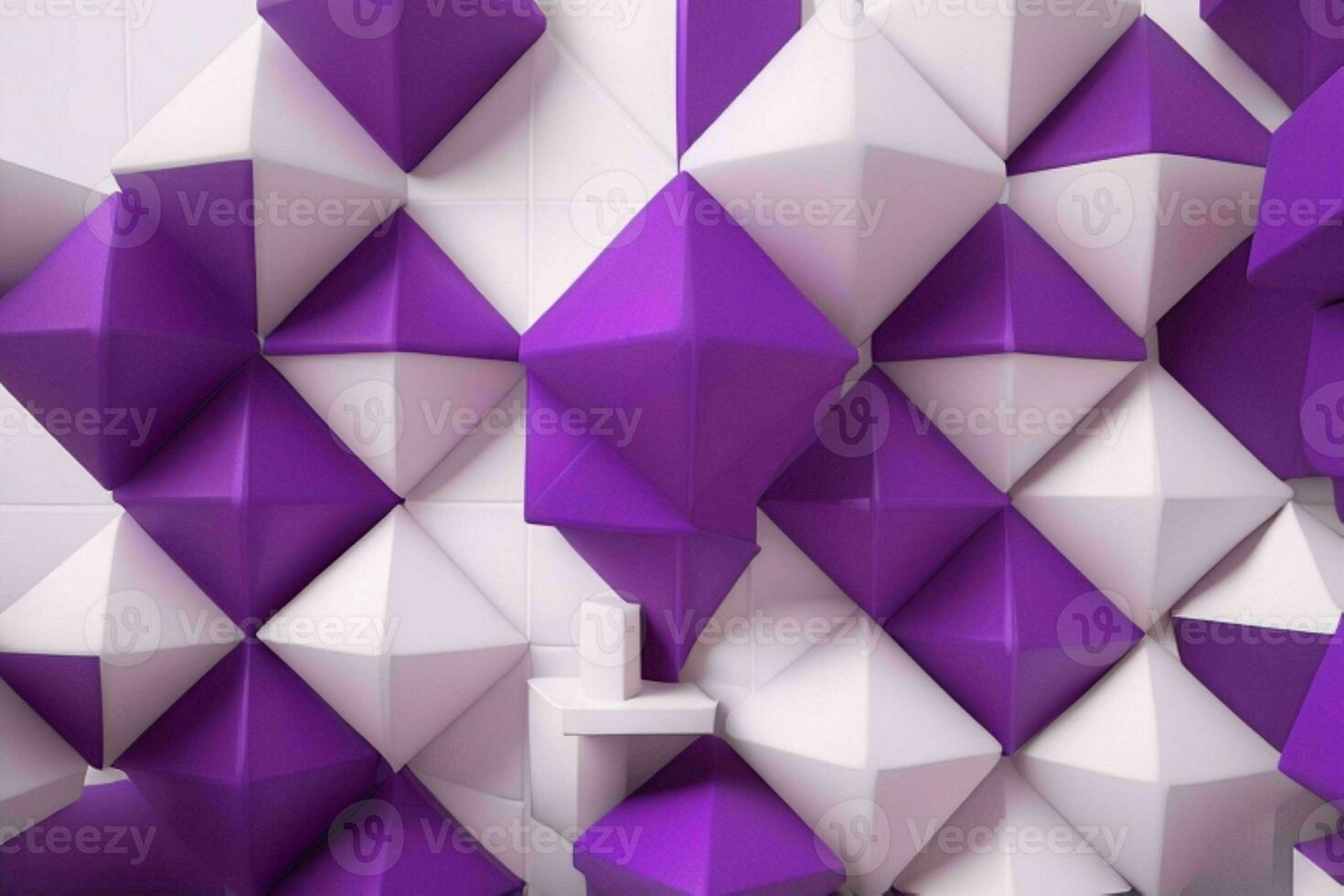 AI generated 3d rendering luxury bold purple and white abstract background. Pro Photo