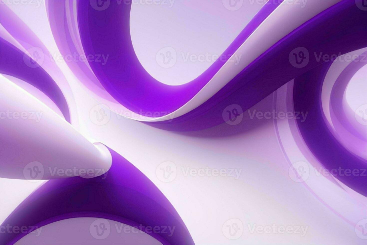 AI generated 3d rendering luxury bold purple and white abstract background. Pro Photo