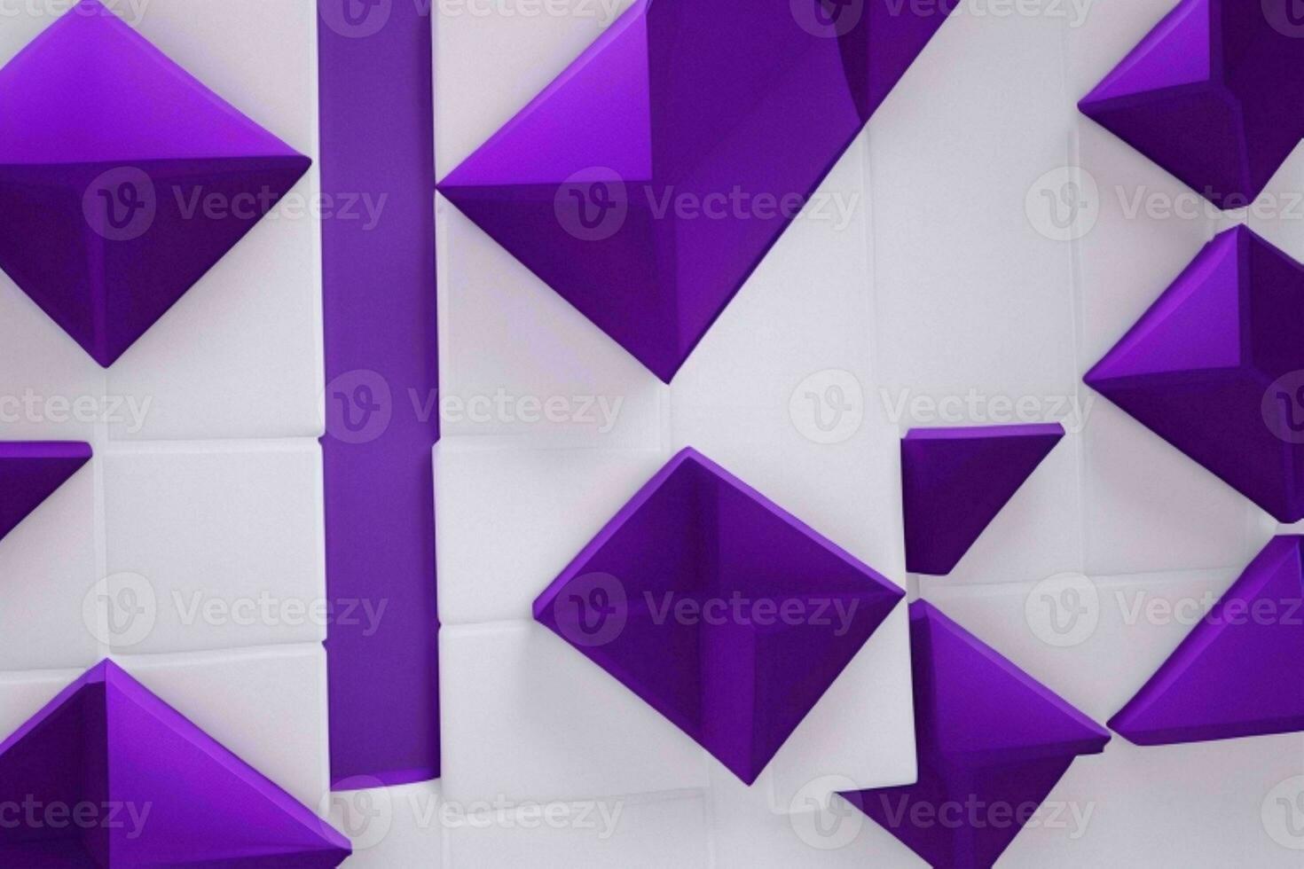 AI generated 3d rendering luxury bold purple and white abstract background. Pro Photo