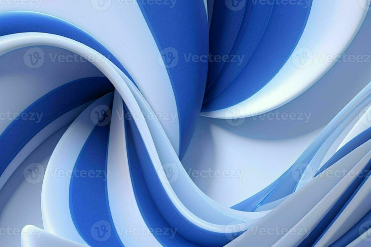 AI generated 3d rendering luxury blue and white abstract background. Pro Photo