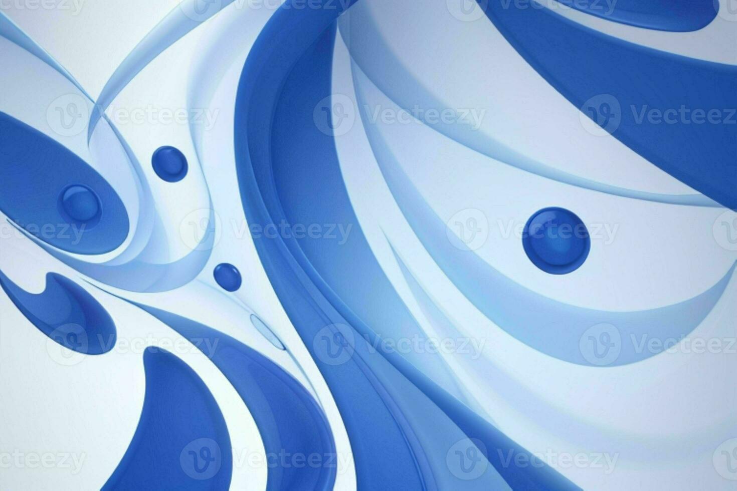 AI generated 3d rendering luxury blue and white abstract background. Pro Photo