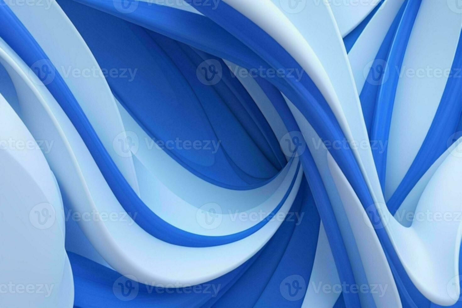 AI generated 3d rendering luxury blue and white abstract background. Pro Photo