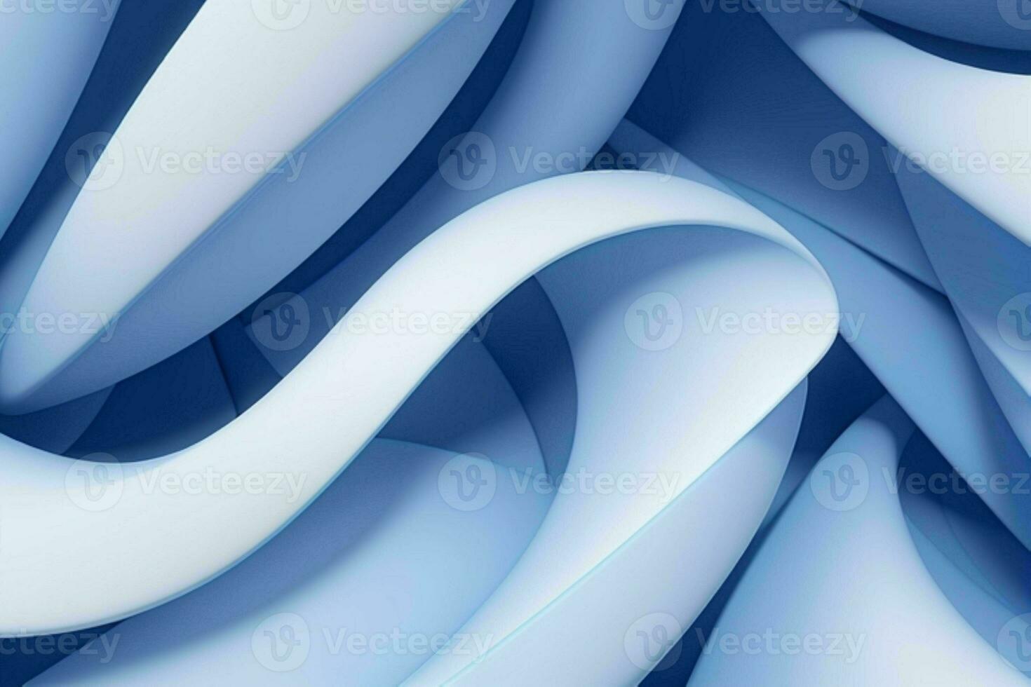 AI generated 3d rendering luxury blue and white abstract background. Pro Photo