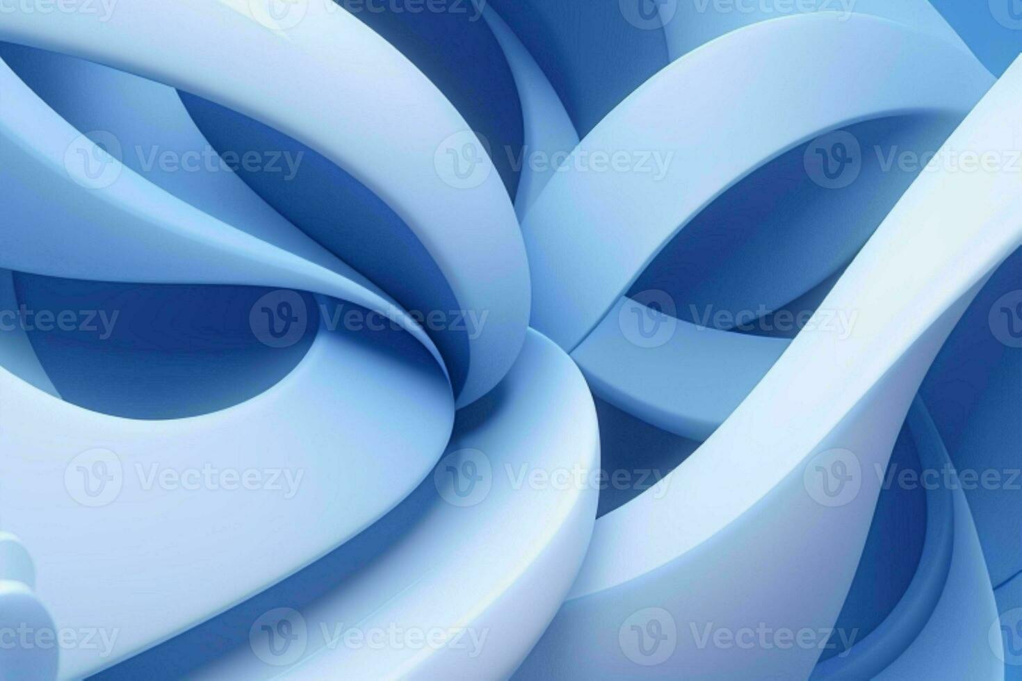AI generated 3d rendering luxury blue and white abstract background. Pro Photo