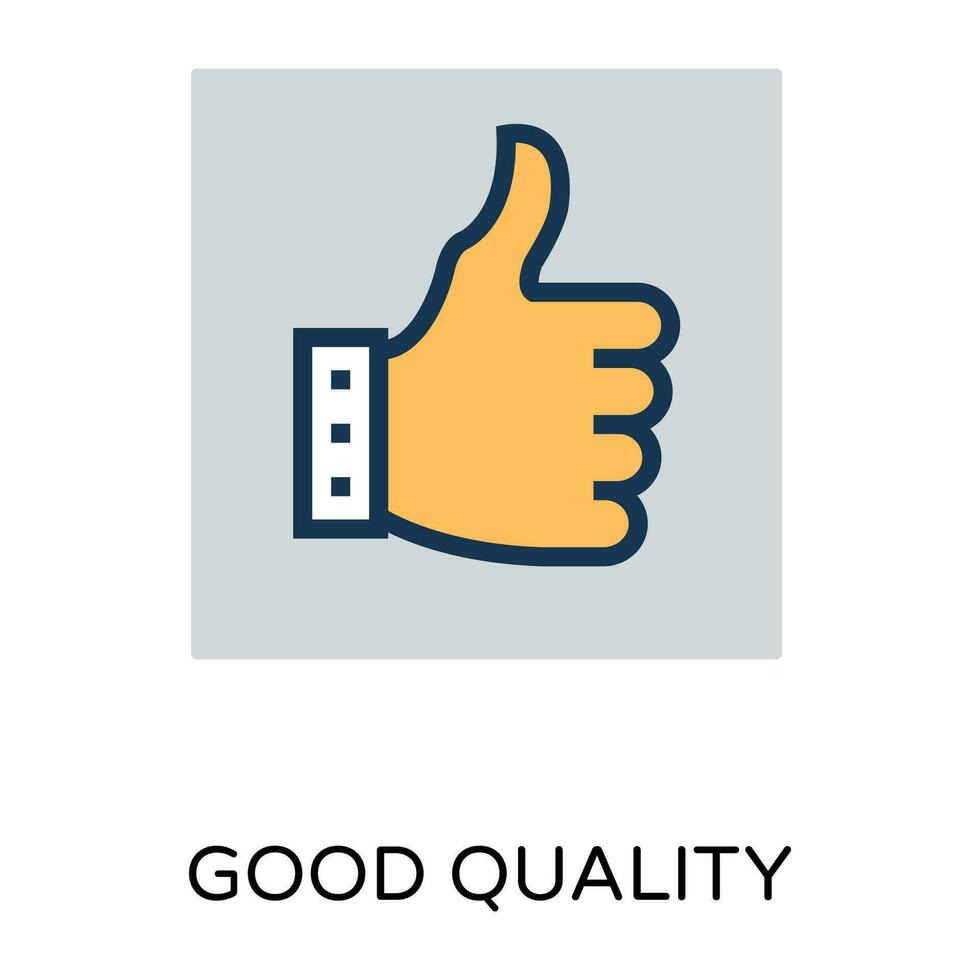 Trendy Thumbs Up vector
