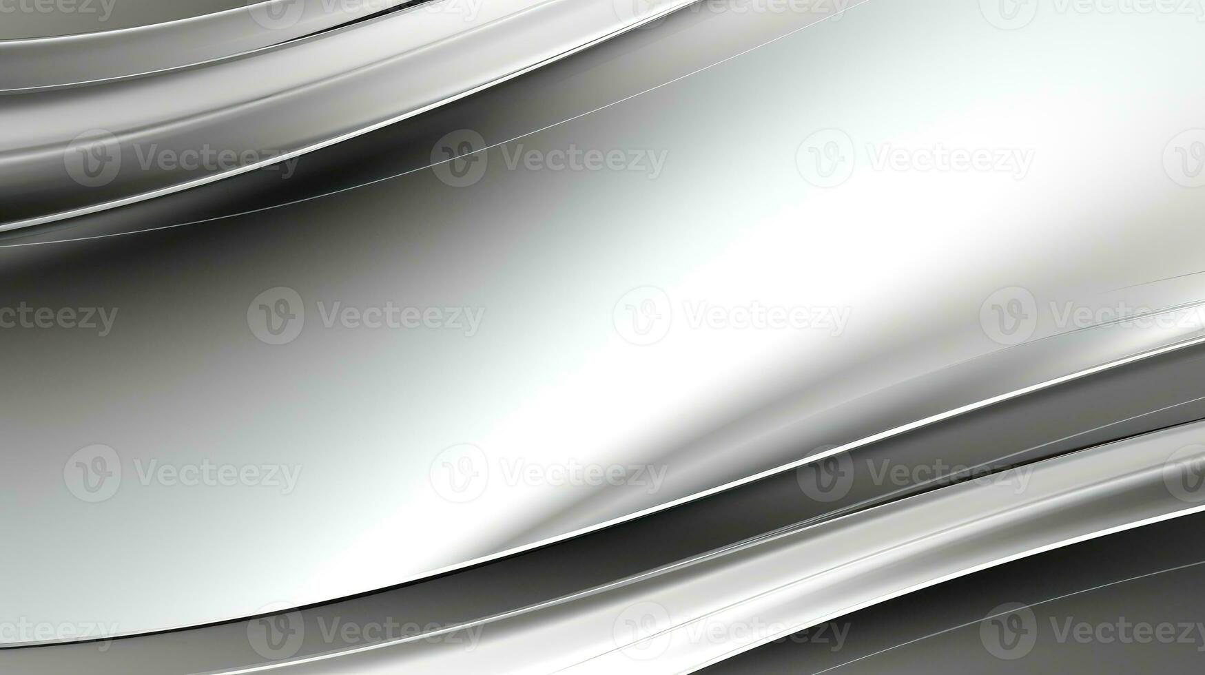 AI generated Metal silver shiny texture background, modern design element for posters and flyers. photo