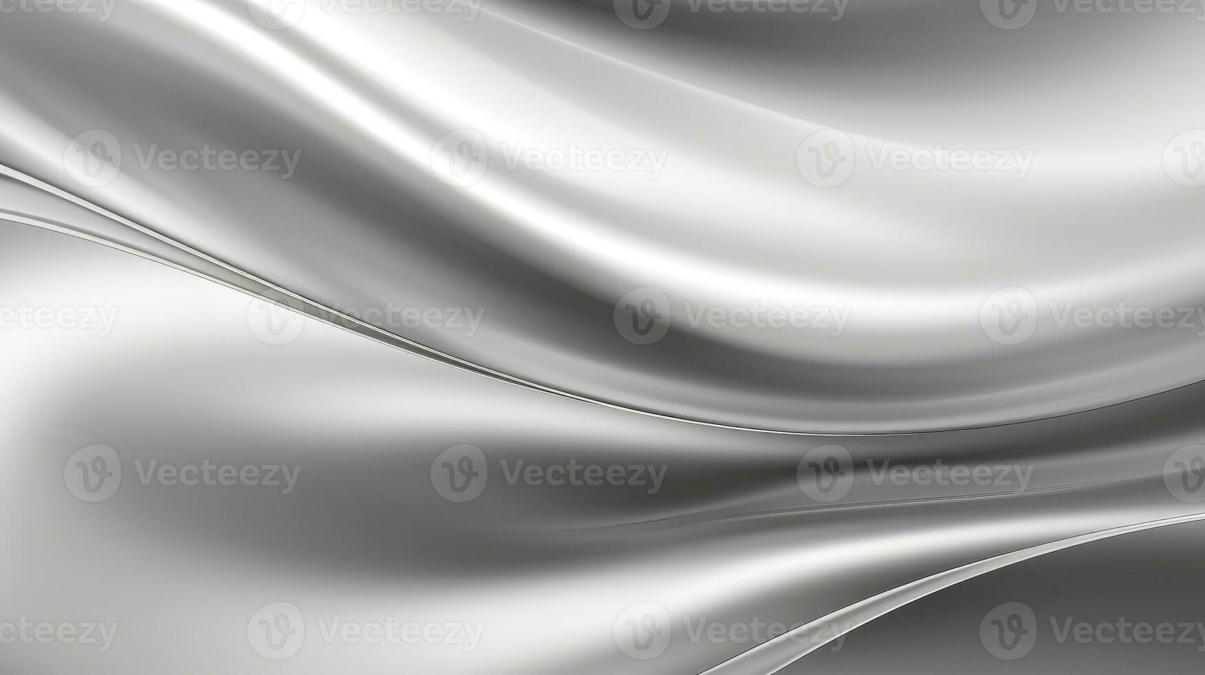 AI generated Metal silver shiny texture background, modern design element for posters and flyers. photo