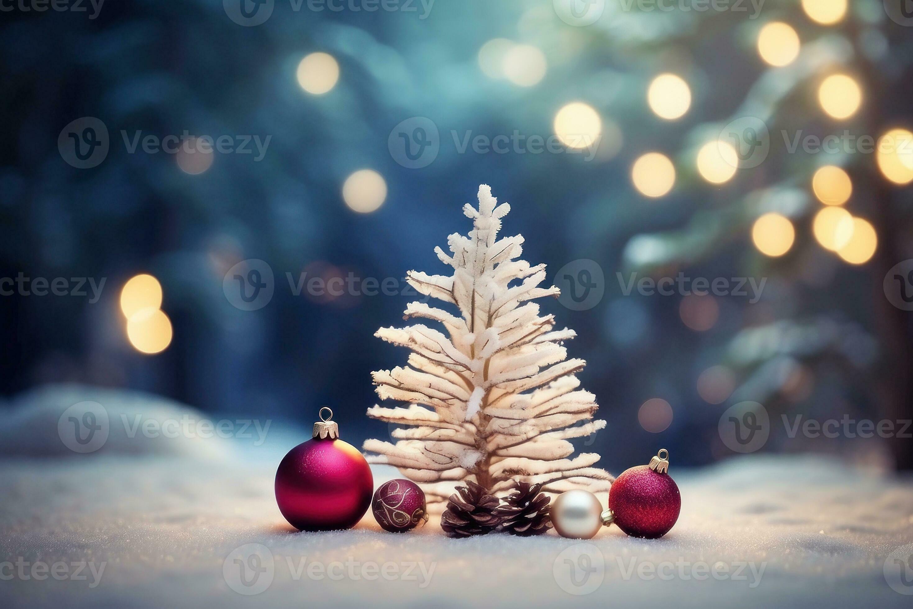 AI generated Festive Holiday Photo Transformation Snow Twigs and Enchanting Bokeh Generative by 