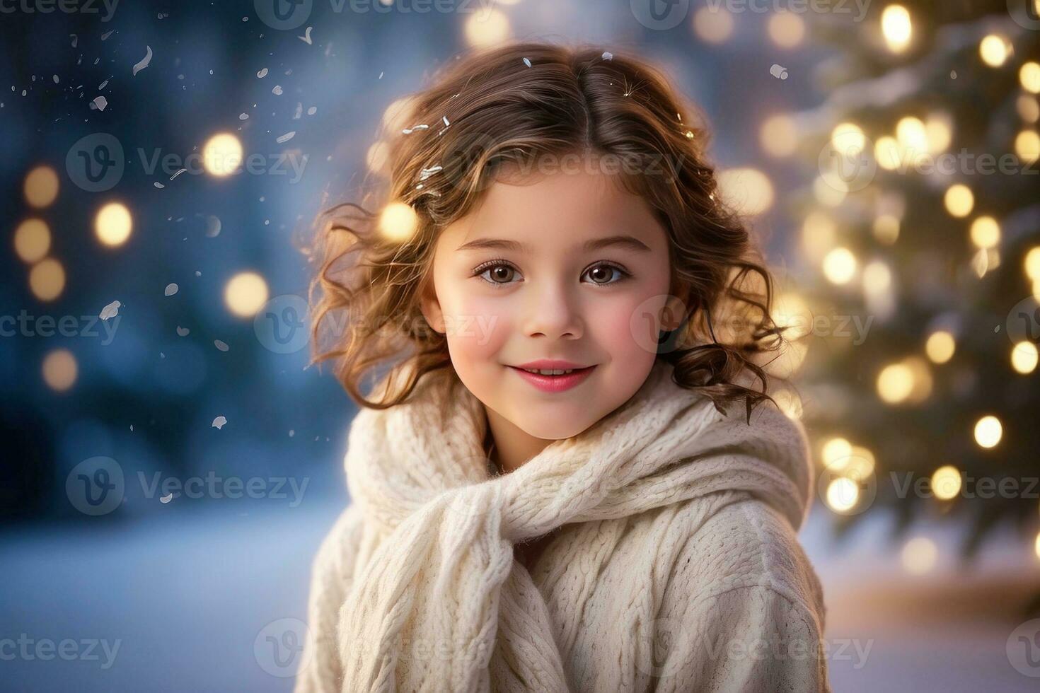 AI generated Festive Holiday Photo Transformation Snow Twigs and Enchanting Bokeh Generative by AI