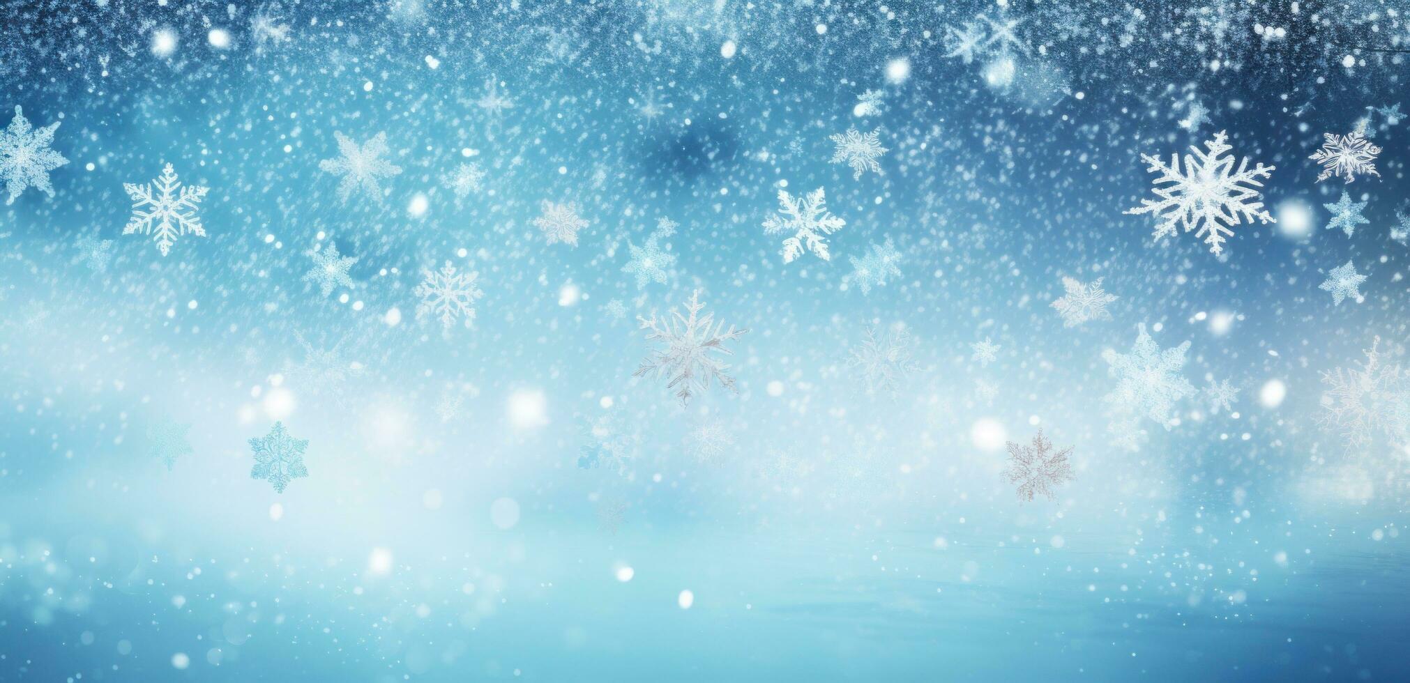 AI generated snowfall background photo