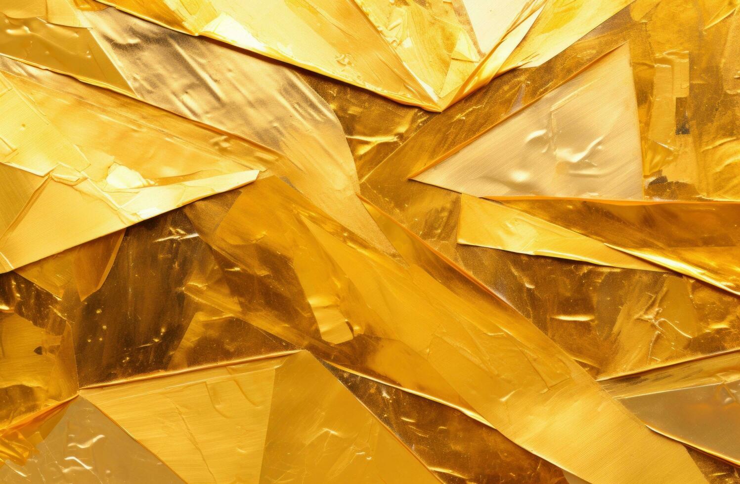 AI generated Gold foil background photo