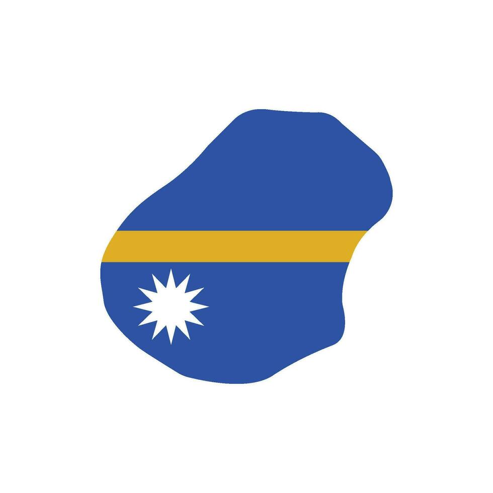 nauru map icon vector