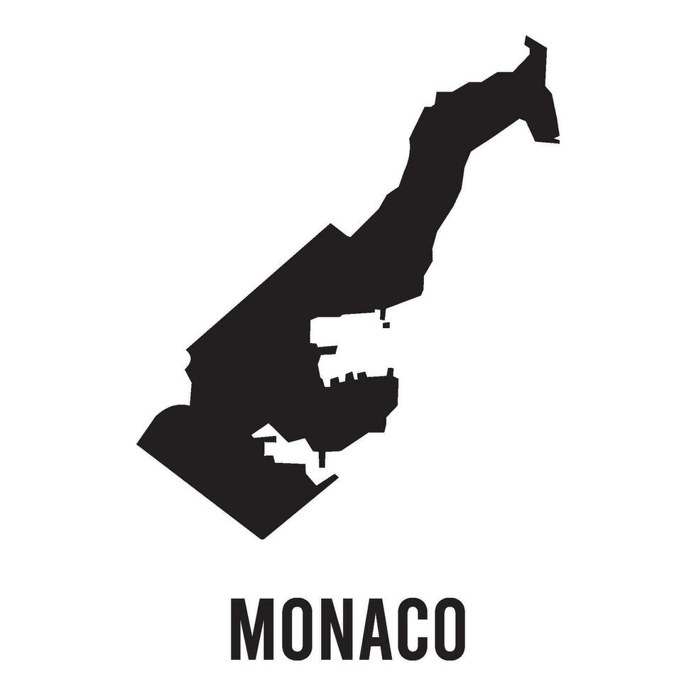 monaco map icon vector