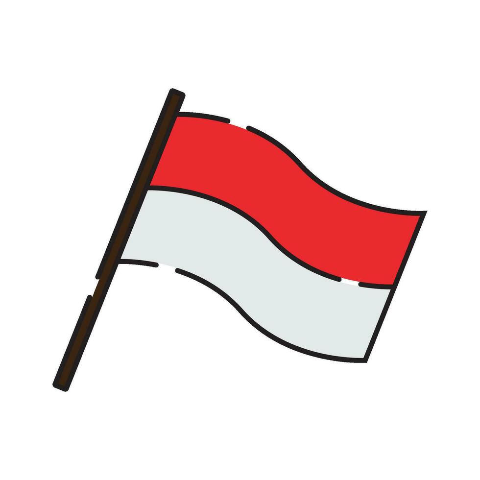 monaco flag icon vector