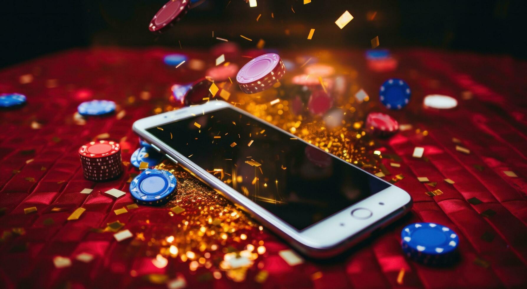 AI generated how to play online casino on your phone photo