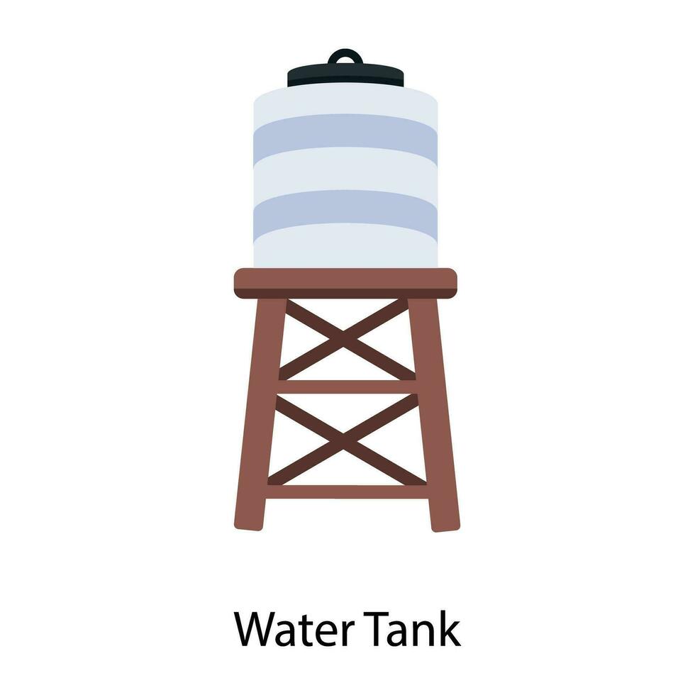 tanque de agua de moda vector