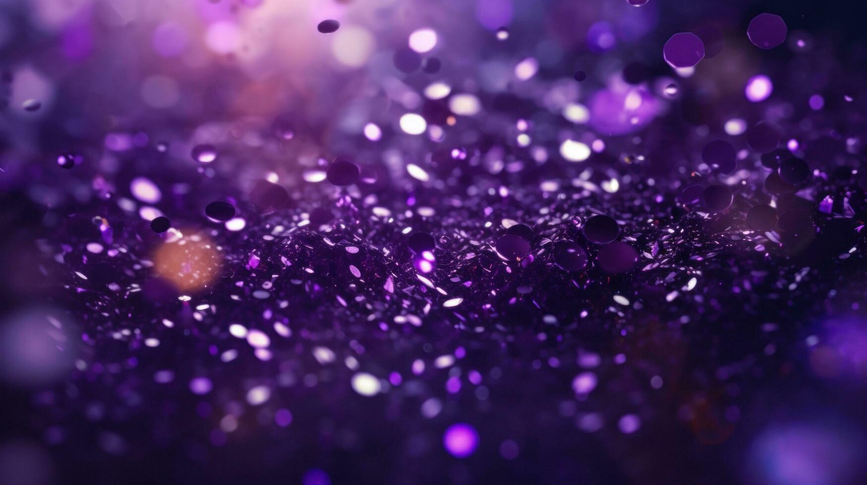 AI generated purple and purple confetti, glitter and confetti photo