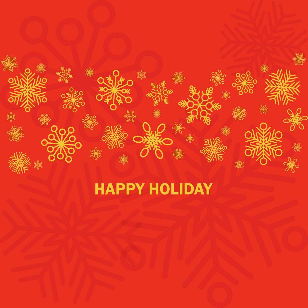 Winter and christmas background vector design with snowflakes with copyspace