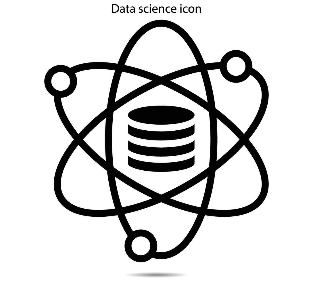 datos Ciencias icono, vector ilustrador