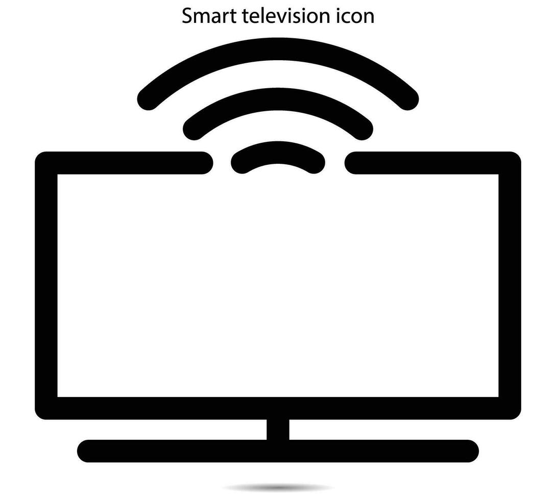 Smart television icon vector