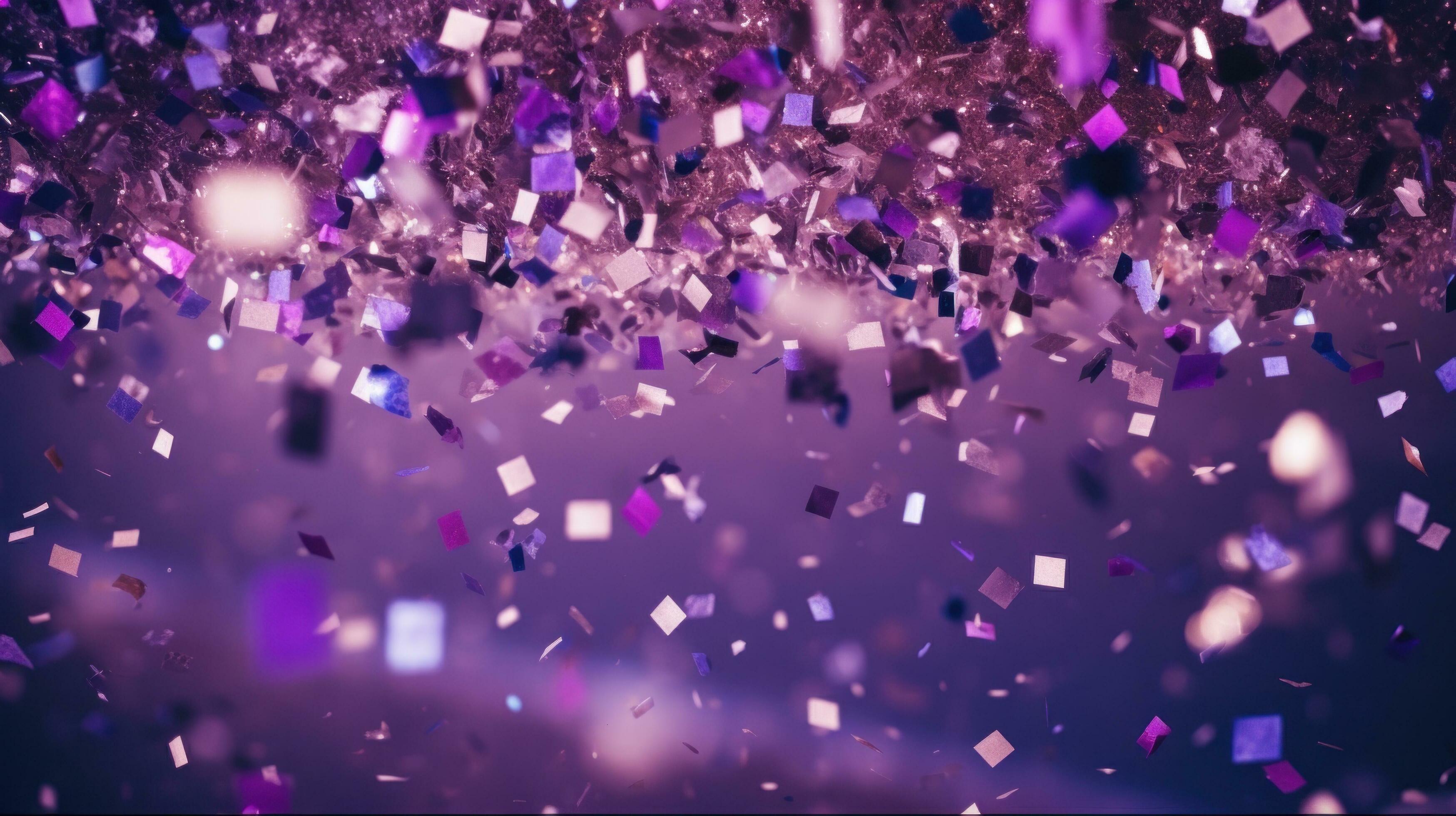 AI generated purple and purple confetti, glitter and confetti 35800579