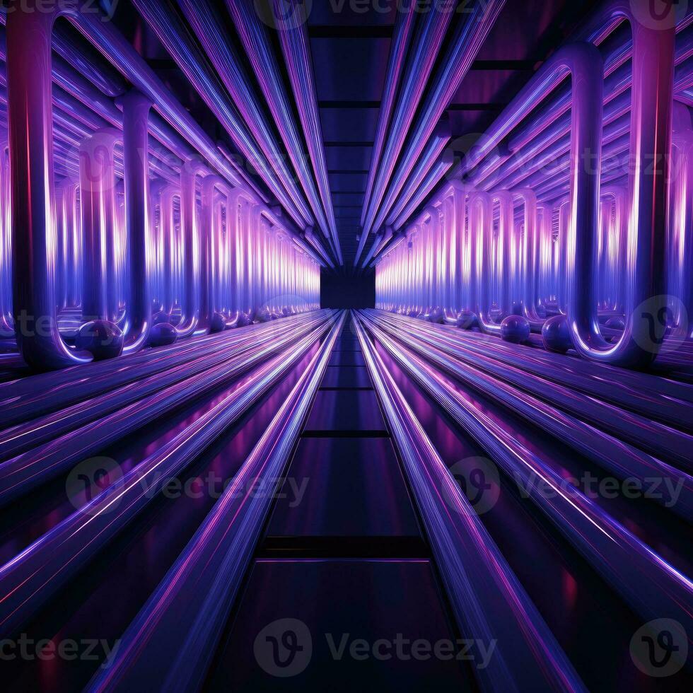 AI Generated Design element. 3D illustration. rendering. futuristic interior.AI Generative. photo